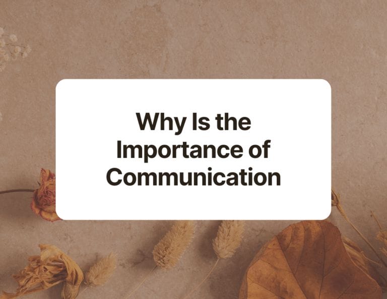 why is the importance of communication