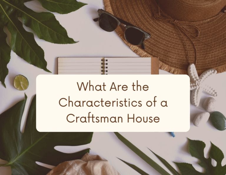 what are the characteristics of a craftsman house