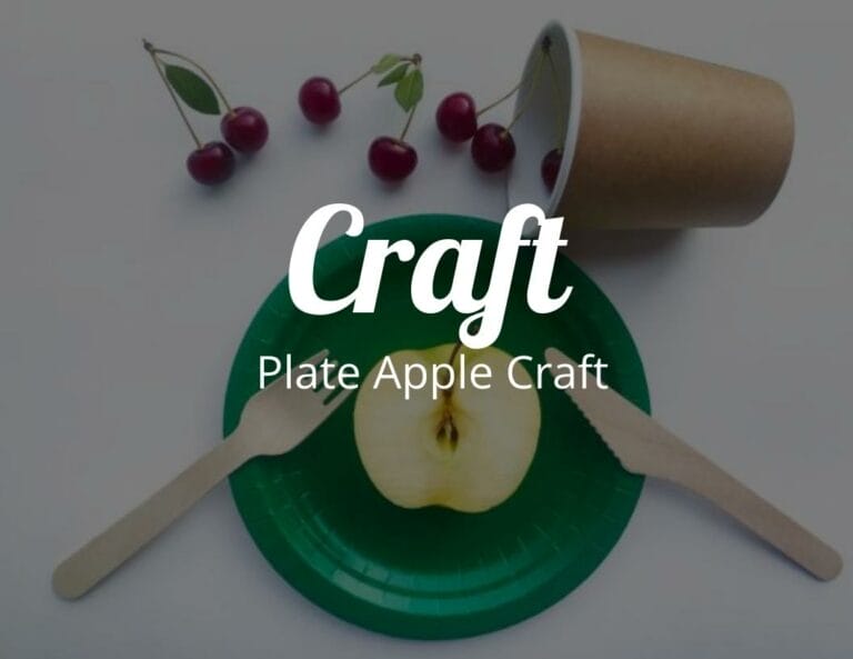 How to Create a Paper Plate Apple Craft with Free Apple Template