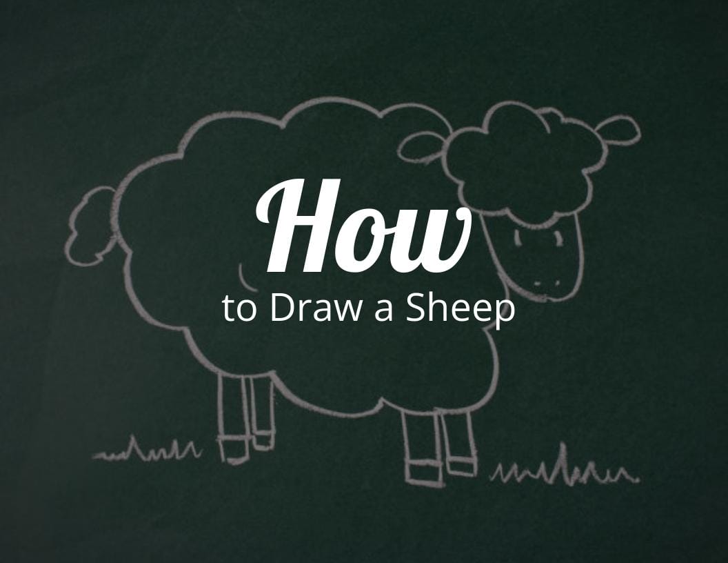 How to Draw a Sheep - Easy Drawing Tutorial For Kids