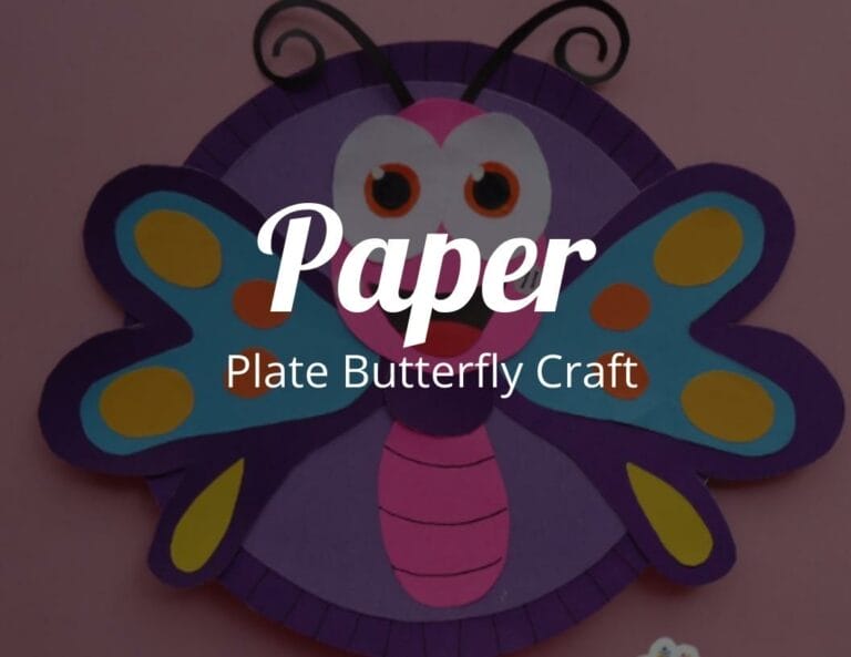 How to Make a Paper Plate Butterfly Craft with Free Butterfly Template