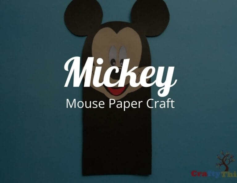 Fun Disney Crafts: Mickey Mouse Paper Craft