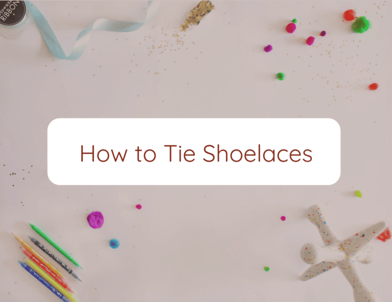 how to tie shoelaces?