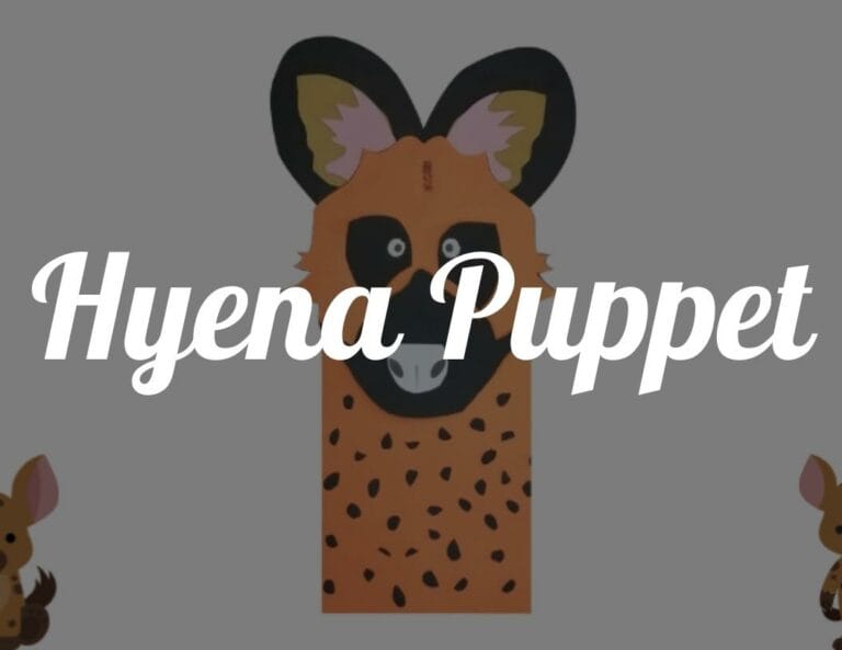 Fun Animal Crafts: Hyena Puppet for Kids