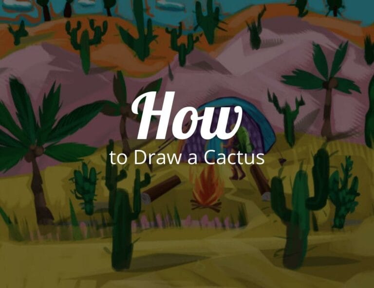 How to draw a cactus?