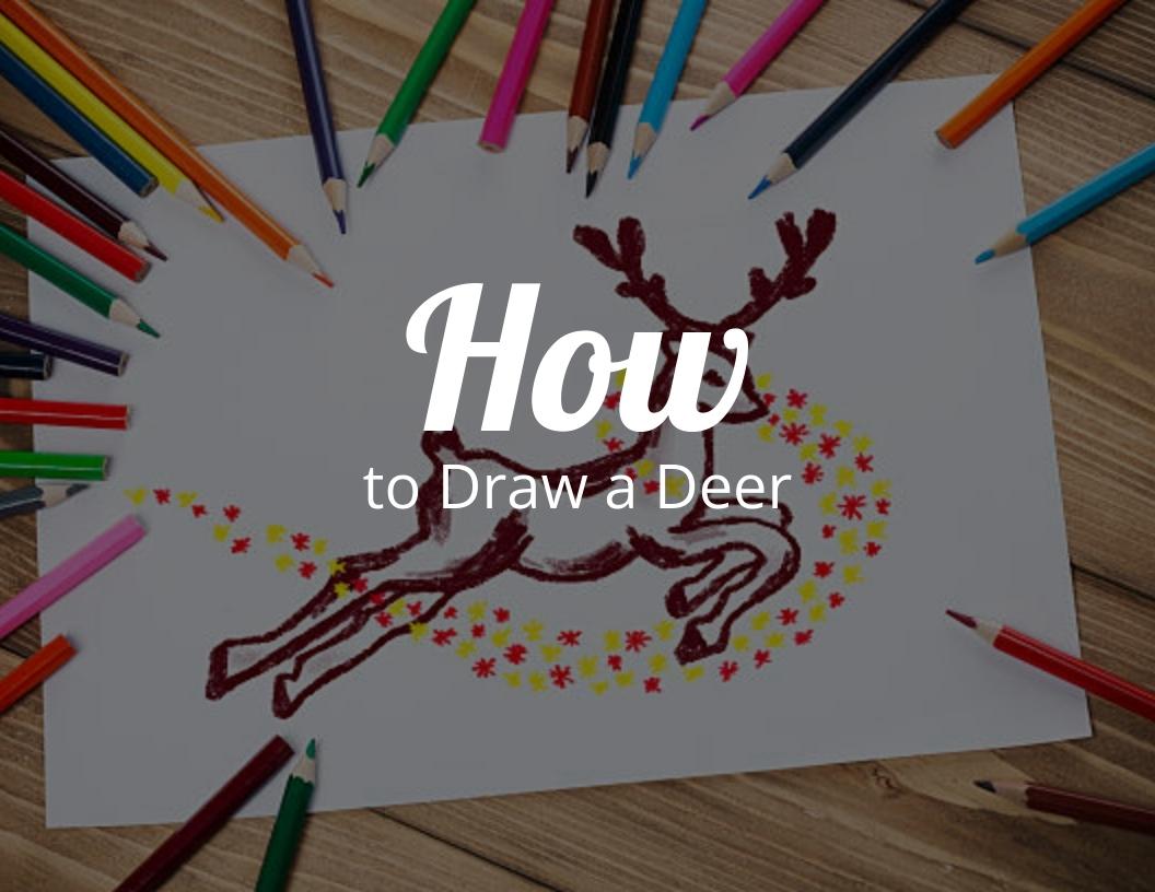 How To Draw A Deer Scenery|Deer Drawing|Easy Deer Scenery Drawing For  Beginners Step By Step - YouTube