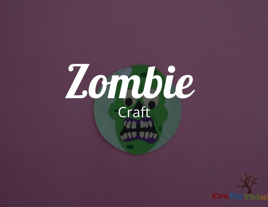 How to Make a Halloween Zombie Paper Plate Template - Monster Arts and Crafts