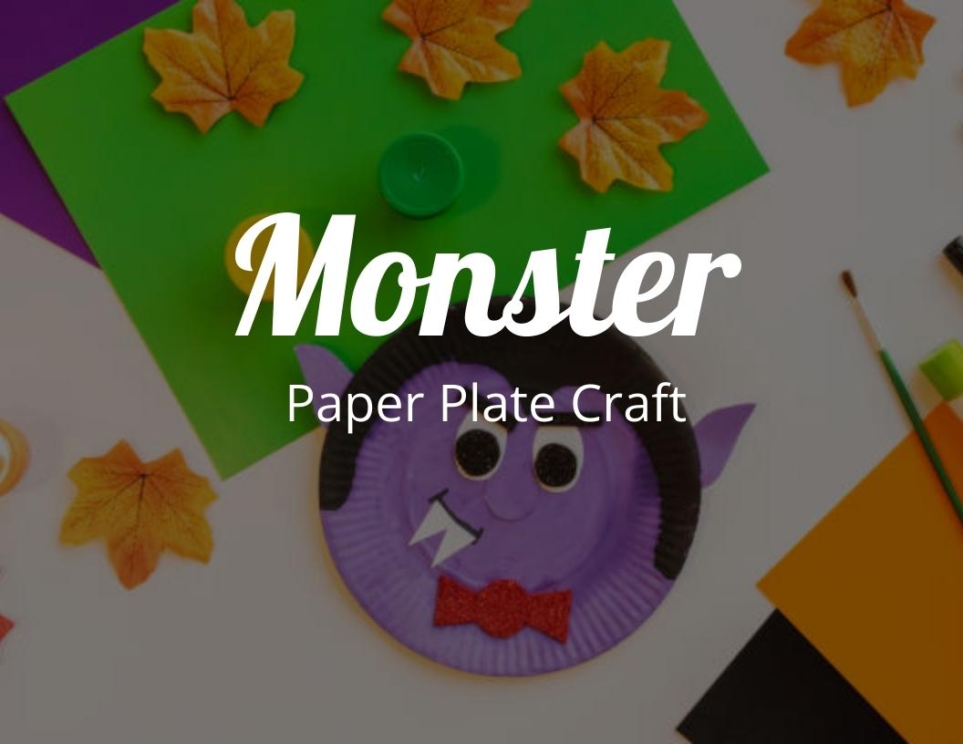 How to Create a Monster Paper Plate Craft with Free Monster Template