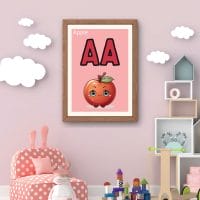 Printable Cartoon Alphabet Food Flashcards: Learning with Every Bite!