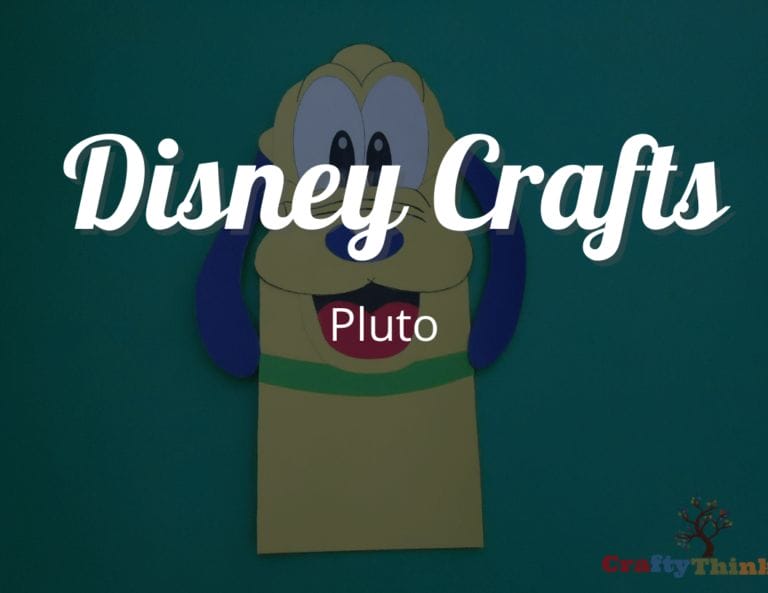 Fun Disney Crafts: Pluto Paper Craft