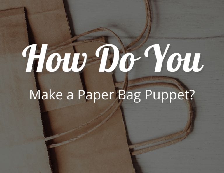 How do you make a paper bag puppet?
