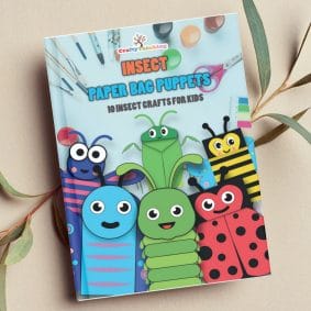 Insect Printables Paper Bag Puppets