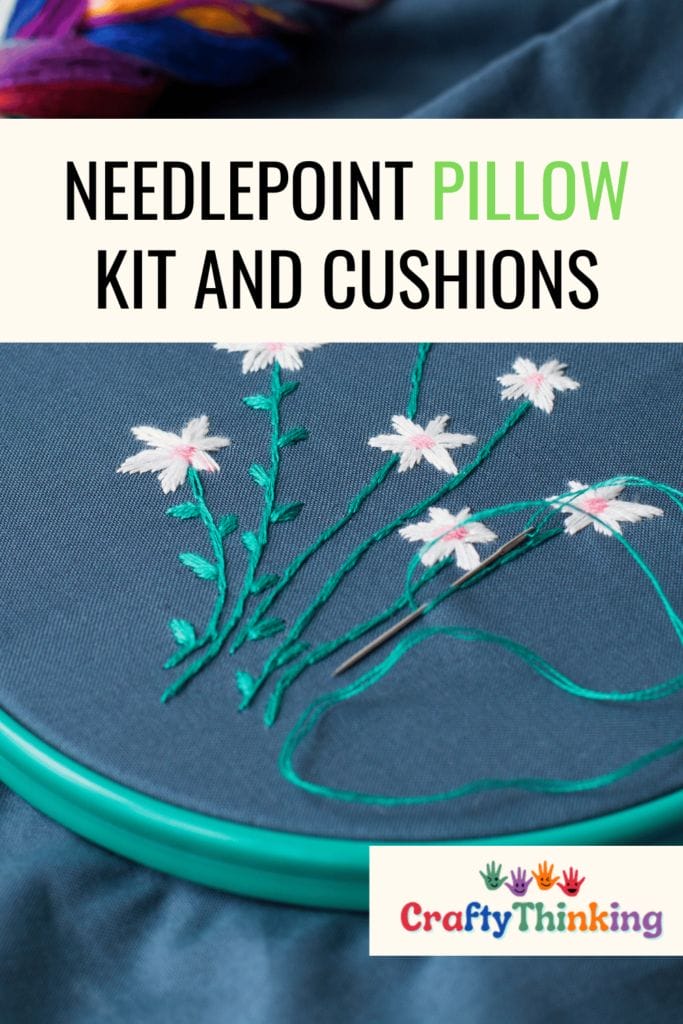 Needlepoint Pillow Kit and Cushions