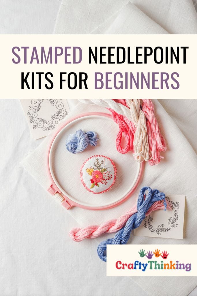 Stamped Needlepoint Kits for Beginners